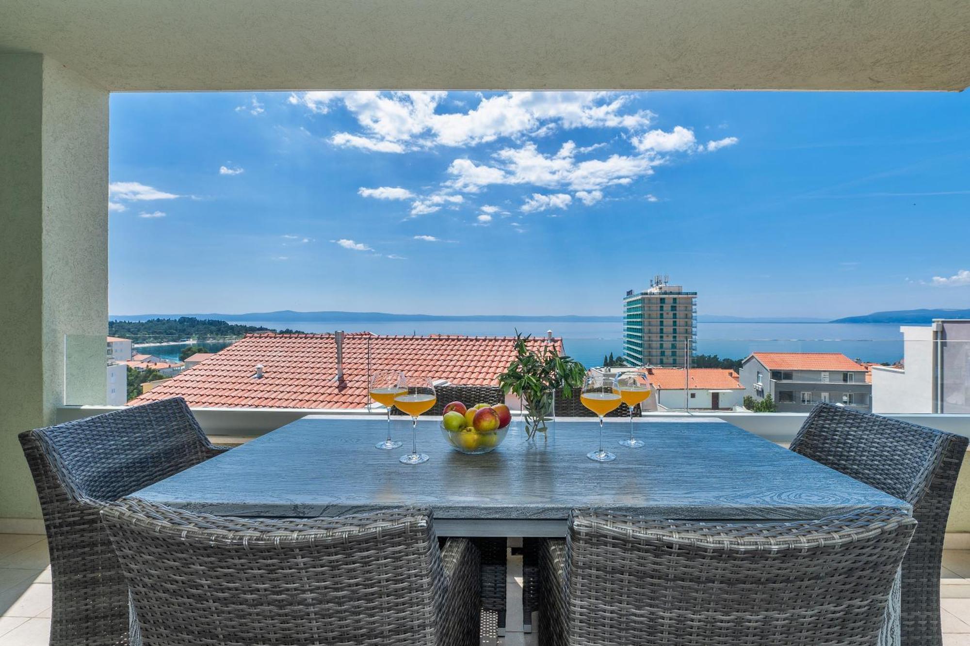 Luxury Apartment Stockholm -Sea&City View Makarska Dış mekan fotoğraf